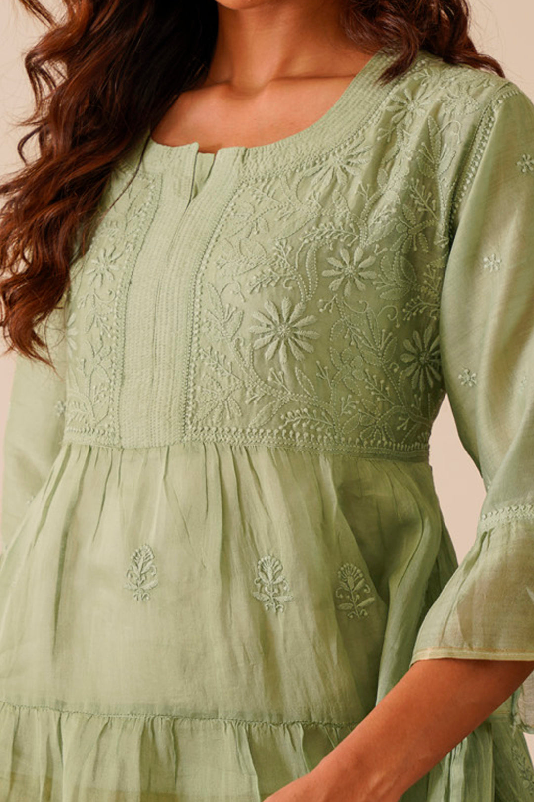 Casual, Summer Green color Cotton fabric Kurti : 1579340